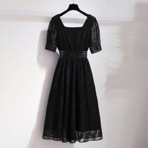Puff sleeve dress